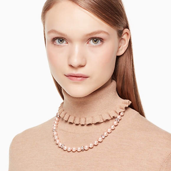 Kate Spade Pink Pearl & Jewel Necklace NWT - Picture 5 of 8